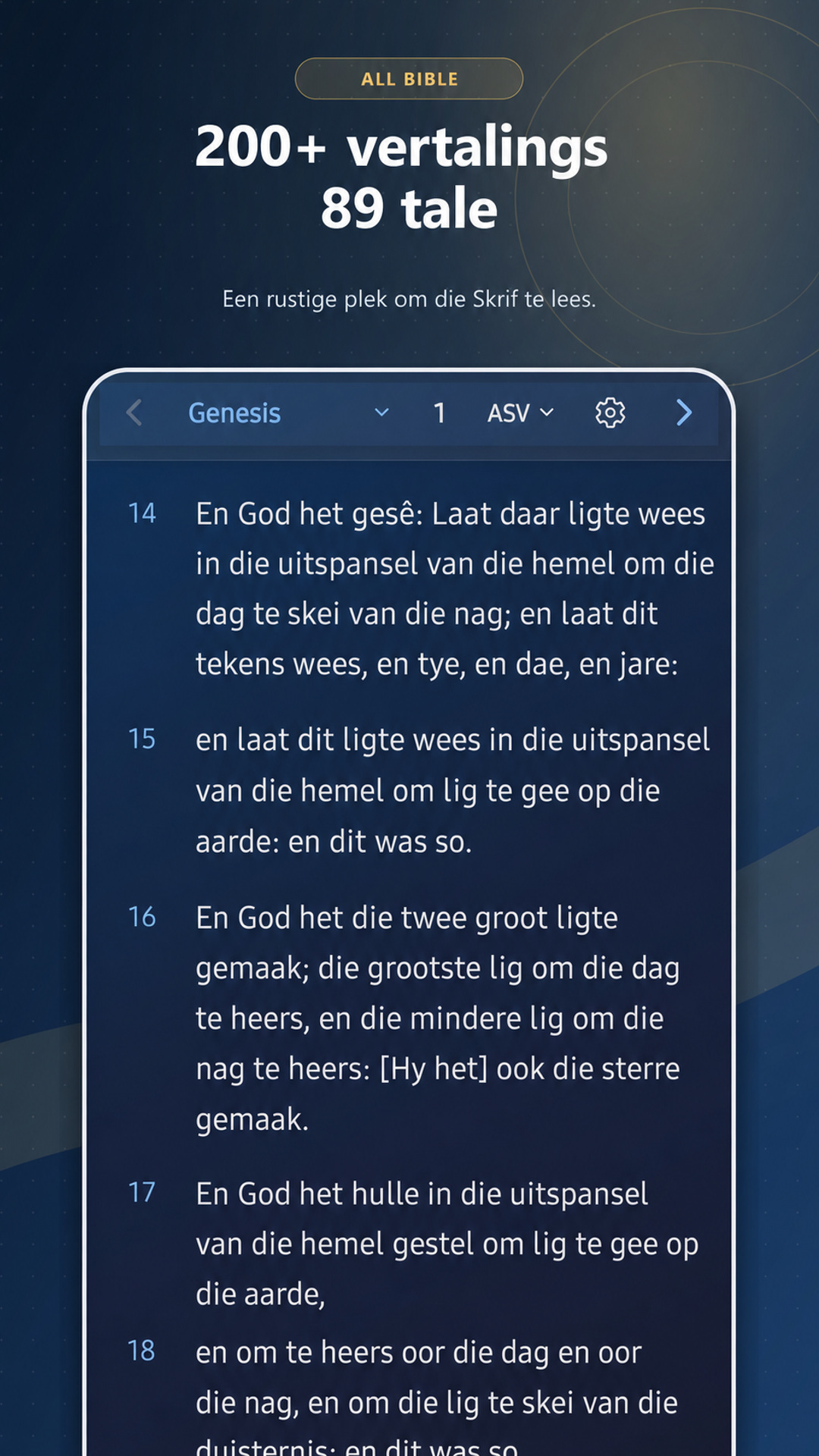 All Bible Afrikaans translation library